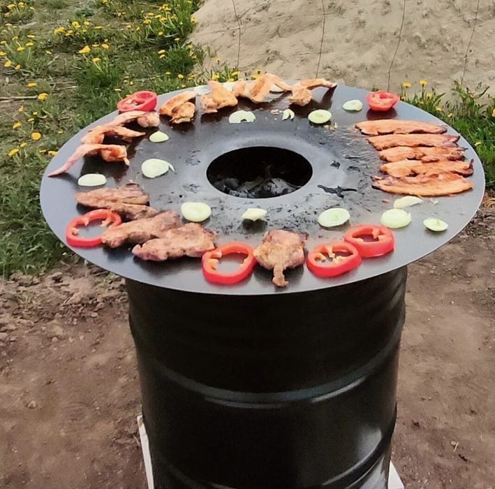 Grill beczka płyta