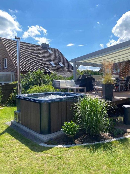 BALIA KWADRAT LUX - z piecem wewnętrznym -hot tub, spa, jacuzzi