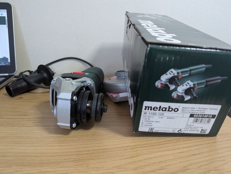 Углова шліфувальна машина Metabo W 1100-125 Нові Болгарка (603614010)