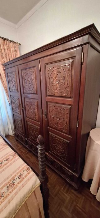 11 peças Mobília de quarto (Madeira maciça) - conjunto ou separado