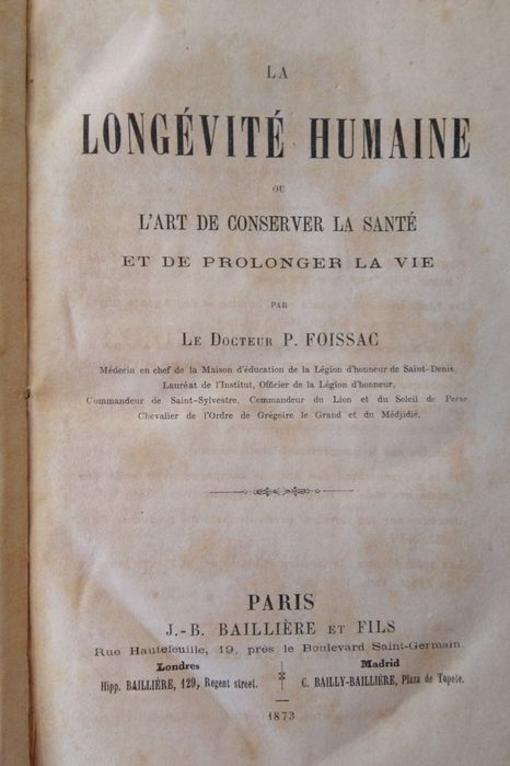 La Longévité Humaine