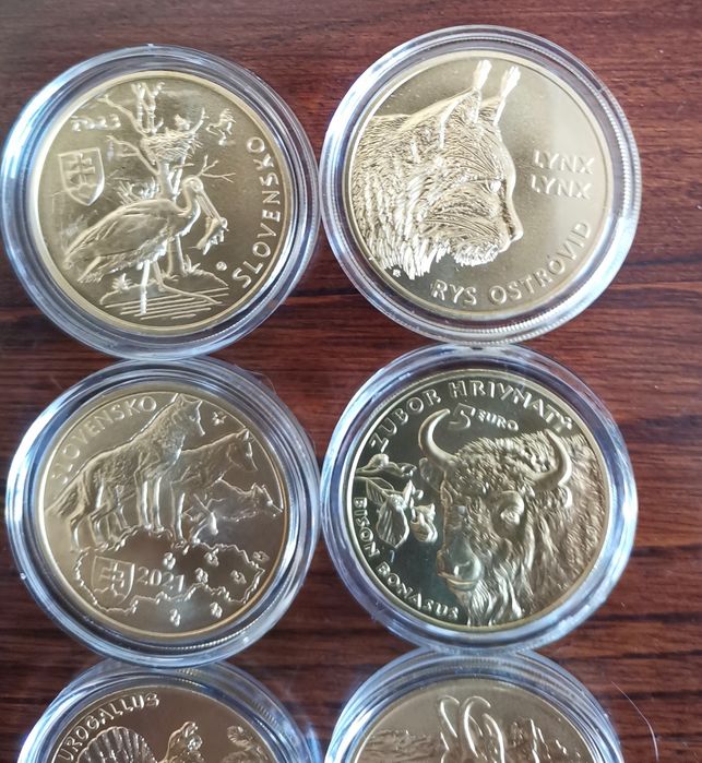 Moedas comemorativas - Fauna - Eslováquia