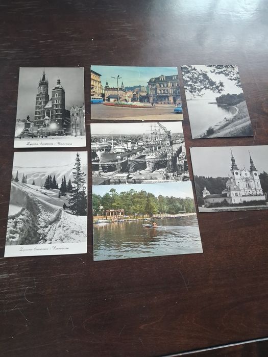 polskie pocztówki z lat 70 tych