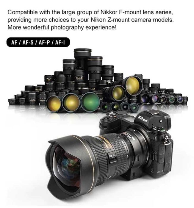 новий адаптер Viltrox NF-Z nikon F to Nikon Z автофокусний