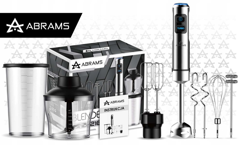 Blender ręczny Abrams turbo 1500W mikser wielofunkcyjny 7w1 blender FV