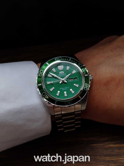Часы - Годинник дайвер Orient Mako XL Green + Коробочка