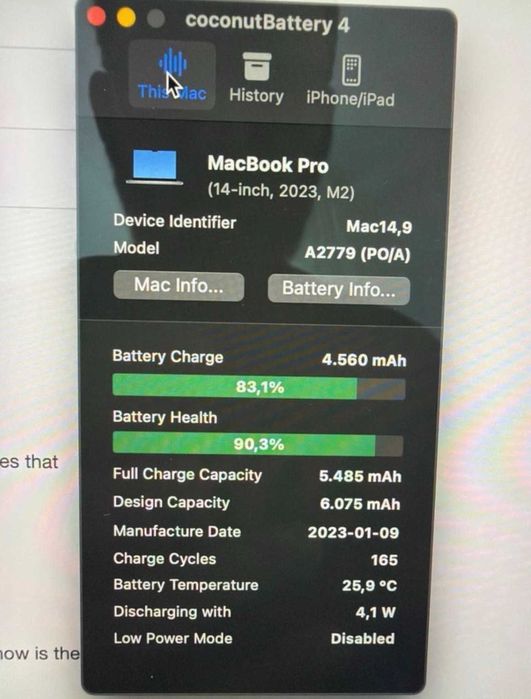 Macbook Pro M2 1T SSD, 32Gb