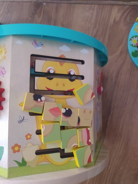 Drewniana kostka edukacyjna