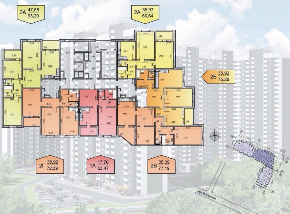 2-комнатная квартира по адресу пер. Энергетиков (площадь 75,3 м²) - Atlanta.ua - фото 5