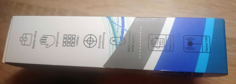 Bezprzewodowa Myszka slim ultra cicha z bluetooth 2.4G regulowane DPI