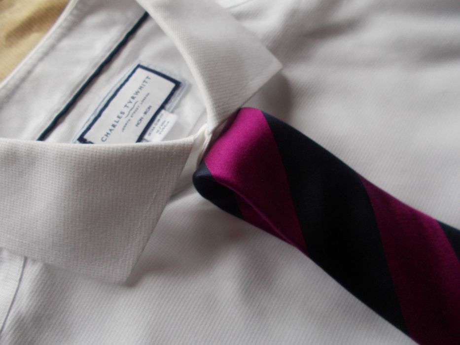 -M- CHARLES TYRWHITT Premium Nowa Koszula Męska M 40 cm UK + Krawat