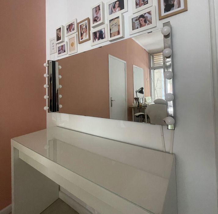 Espelho + 2 candeeiros parede