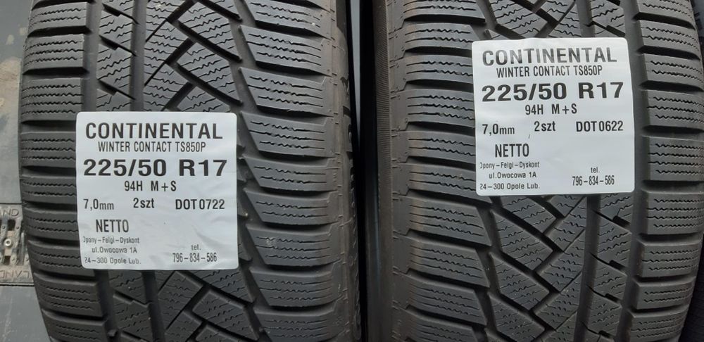 Opony Continental 225 50 R17