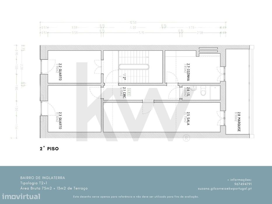Apartamento T2 * Bairro de Inglaterra * Varanda c/ Vista de Cidade