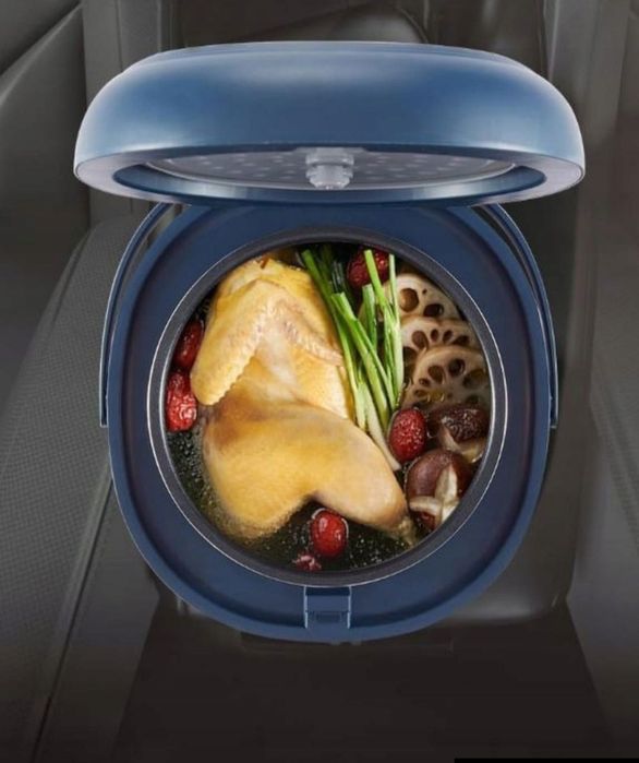 RYŻOWAR samochodowy 2L MULTICOOKER turystyczny 12V 24V TIR bus LCD tim