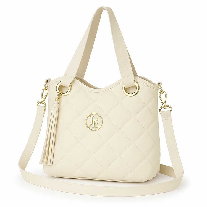 LAURA BIAGGI Klasyczna Torebka Damska Shopper Na Ramię Skóra Pikowana