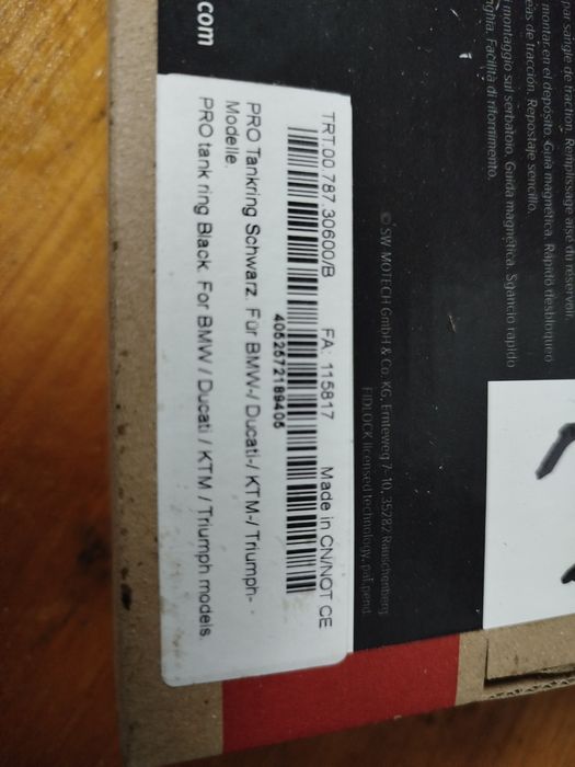 Vendo tank ring anel SW Motech