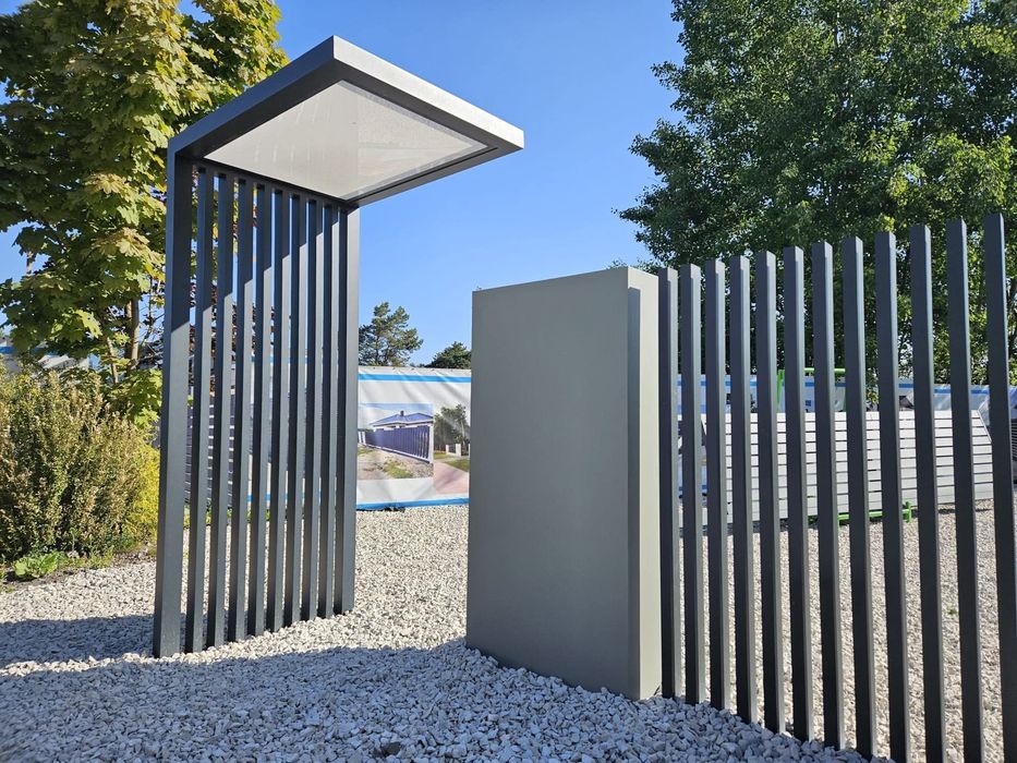 Brama - Furtka - Blacha Pełna - Aluminium