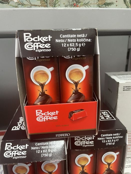 Кофейні цукерки Покет від Ферреро 62.5г / Pocket Cofee espresso