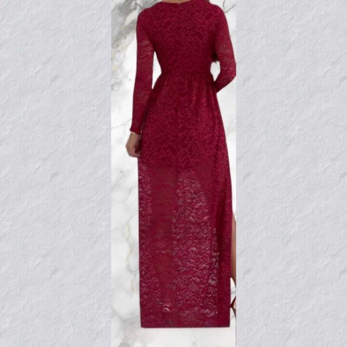 Sukienka maxi koronkowa