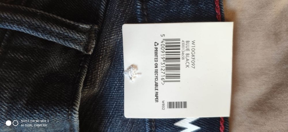Wrangler Regular Blue Black męskie jeansy rozm 34/34 jak 35/34