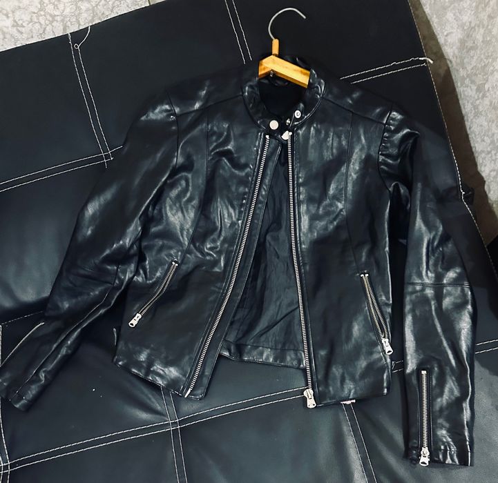 Шкіряна куртка xs cropp
