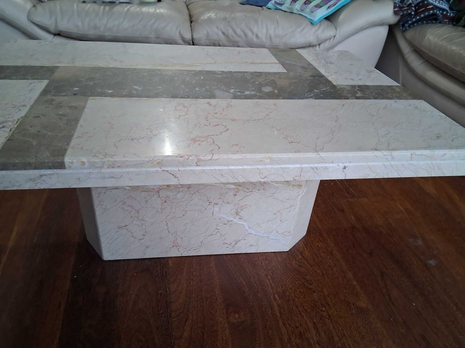 Mesa de centro de mármore, única exclusiva