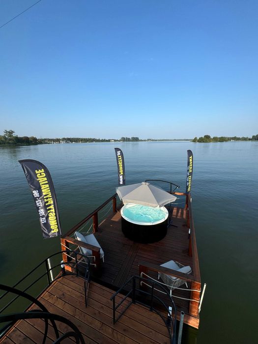 Sauna Jacuzzi SPA Balia Pływająca Houseboat Altana Domek Ogrodowy