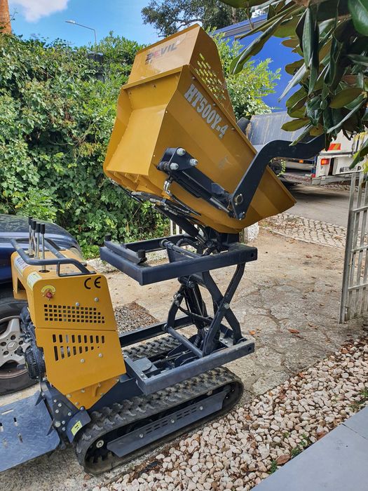 Minidumper, 500kg de carga, elevação e pá