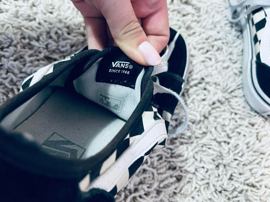 Vans vansy old skool 38 czarno białe w kratkę