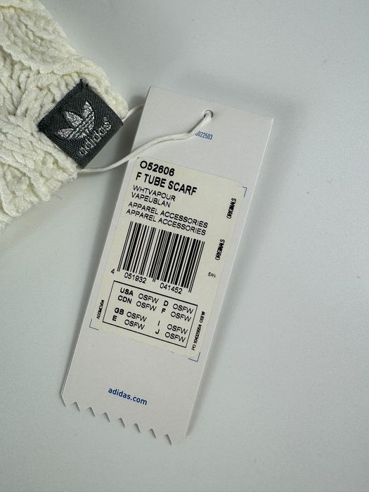 Nowy komin unisex ADIDAS biały uniwersalny