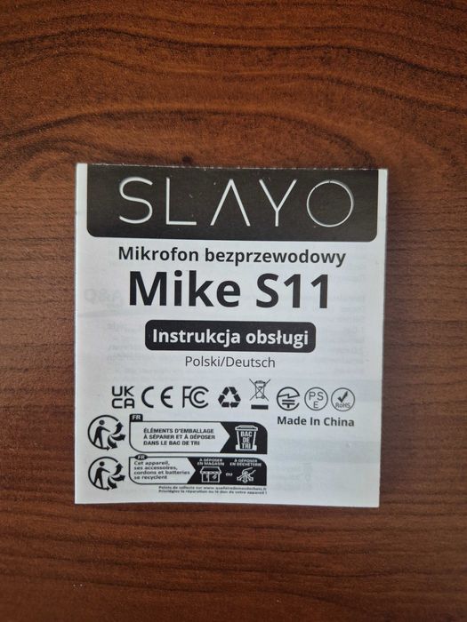 Mikrofon Slayo z puszkiem Nowy z etui