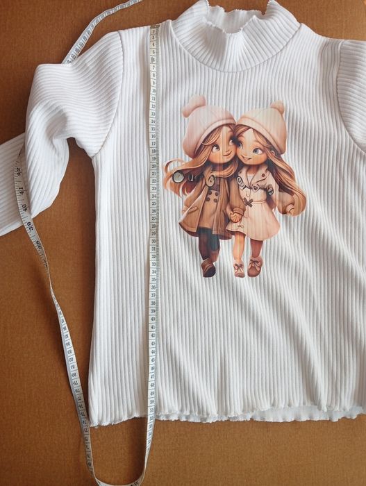 Dwie bluzeczki dziewczęce