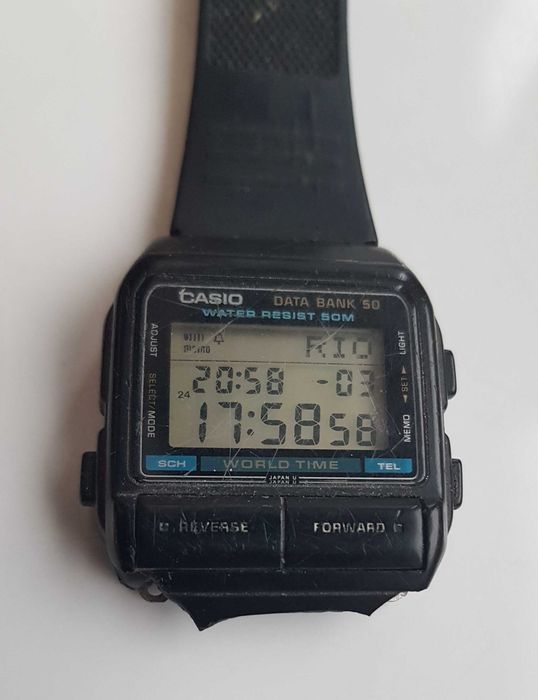Zegarek nareczny Casio DB-55W Japan 675 data bank 50