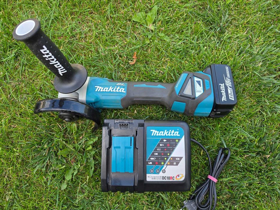 Szlifierka akumulatorowa Makita z regulacją obrotów