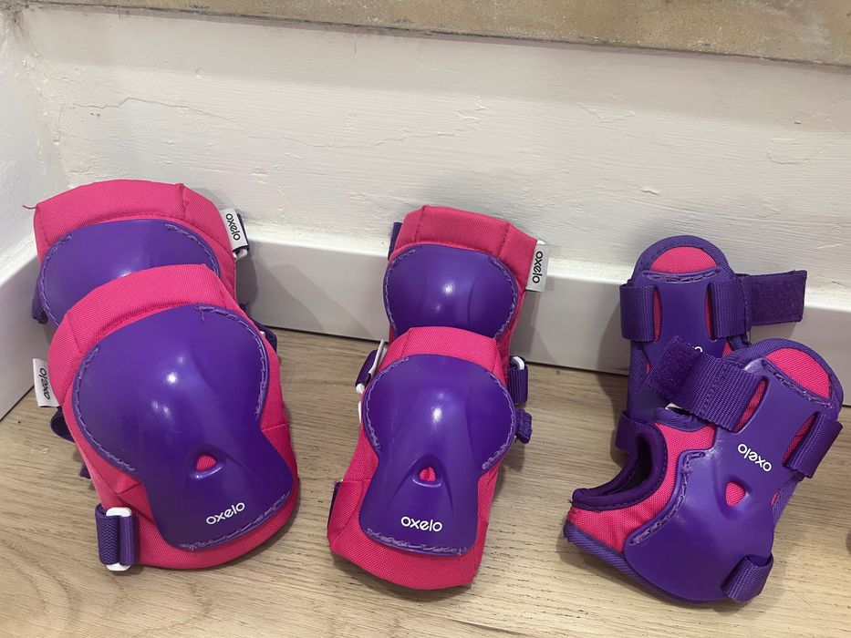 Patins em linha + material proteção