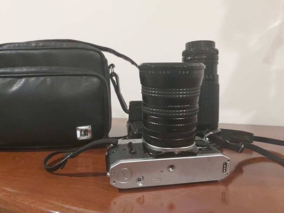 Conjunto fotografia Câmara Canon AE-1