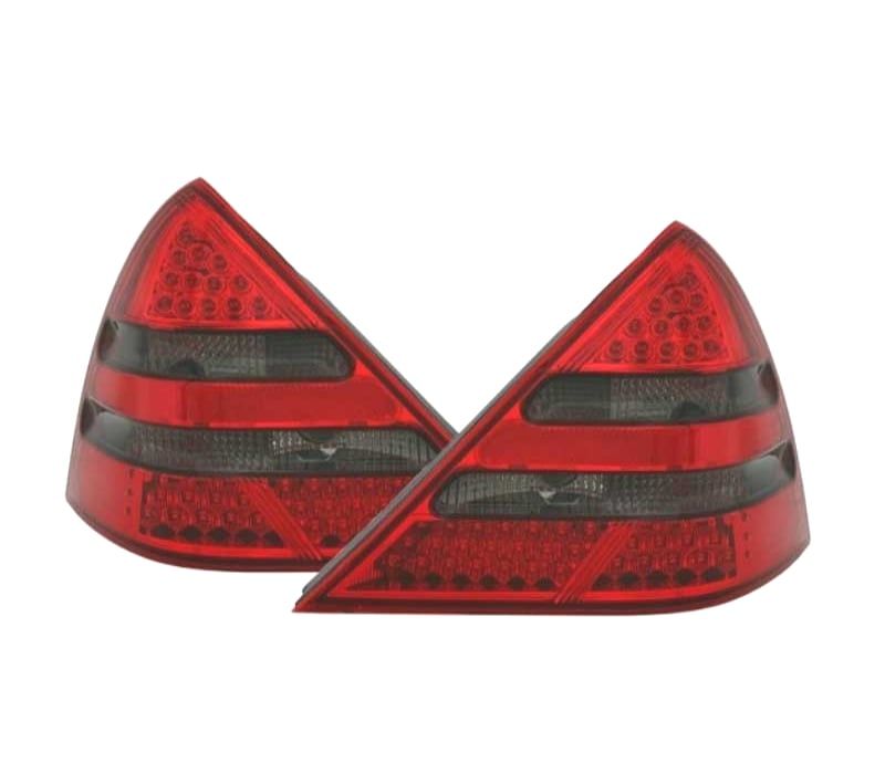 FAROLINS LED MERCEDES SLK R170 96-04 VERMELHO ESCURECIDO