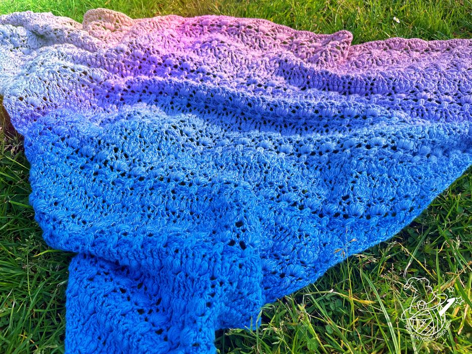 Chusta na szydełku Migdałowiec Handmade