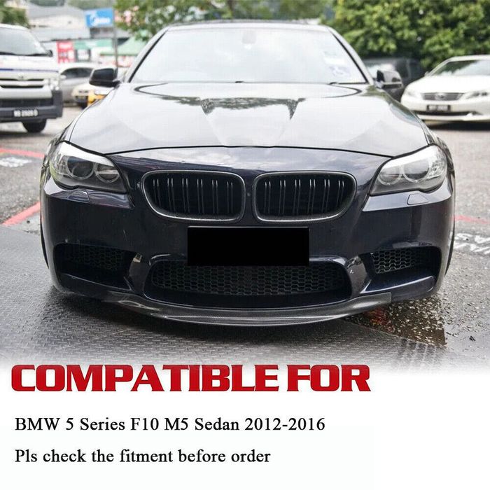 Губа на передний бампер BMW F10 накладка на бампер БМВ Ф10 сплитер