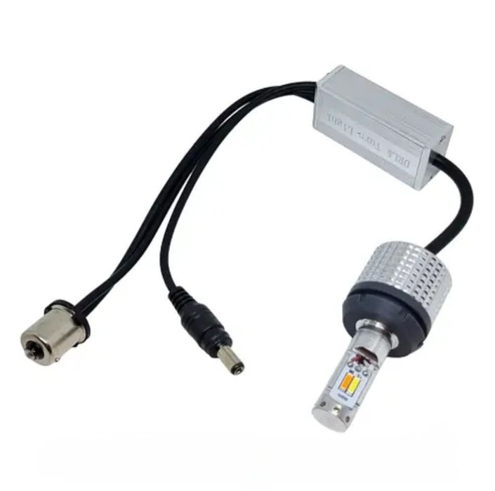 ДХО в ПОВОРОТ Led  white+yellow лампа 1157 7443 Canbus  Обманка