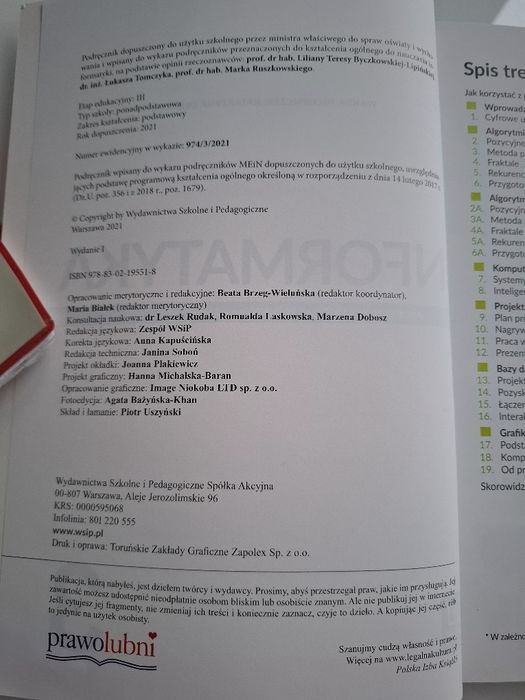 Podręcznik INFORMATYKA 3