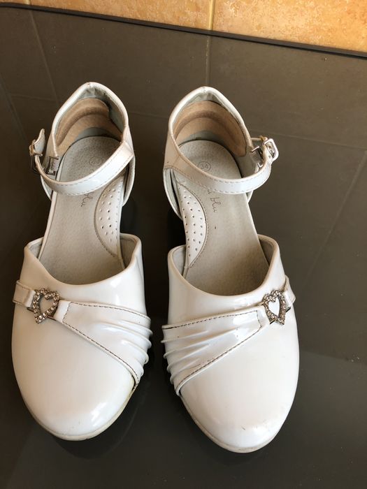 Buty dla dziewczynki r. 34 Komunia Ślub Bal Druhny Białe