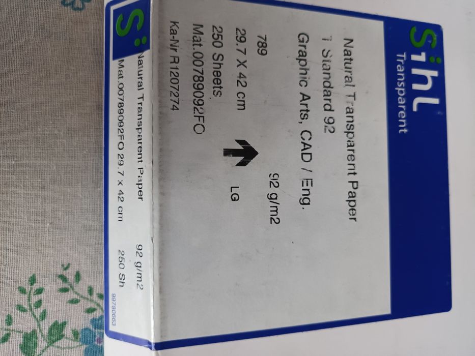 Калька професійна Sihl A3 (92 г/м²) — 238 аркушів
