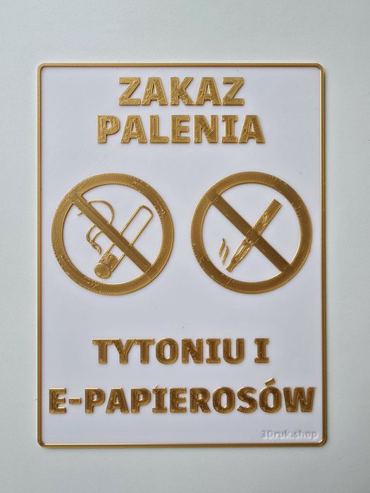 Tabliczka "ZAKAZ PALENIA Tytoniu