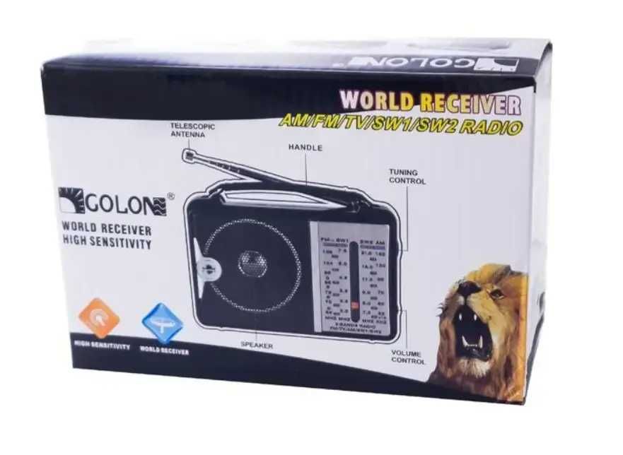 Портативный радиоприемник GOLON RX-607, Приемник FM, радио