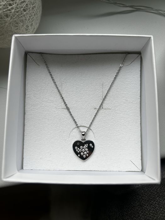 Naszyjnik srebrny - serce