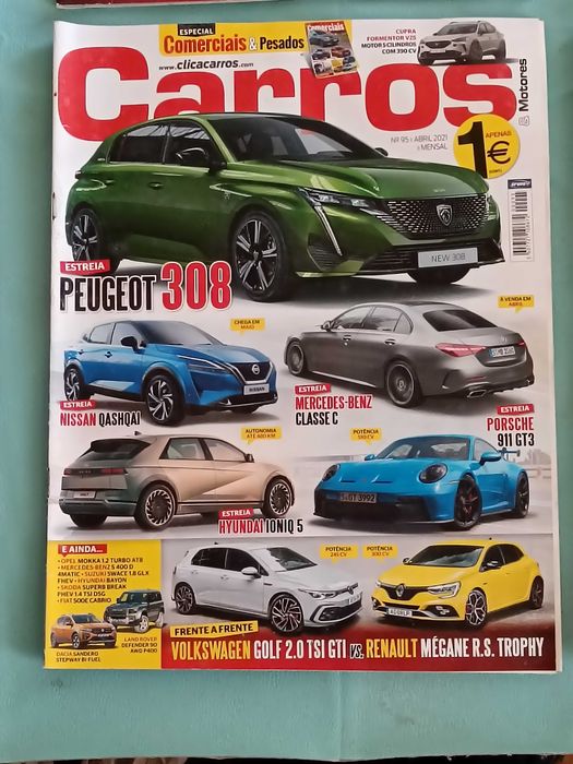 4 x revistas , carros