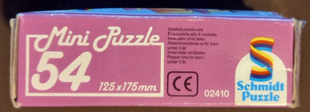 Pequeno puzzle Pluto I love you - anos 90 - 56 peças - tamanho viagem