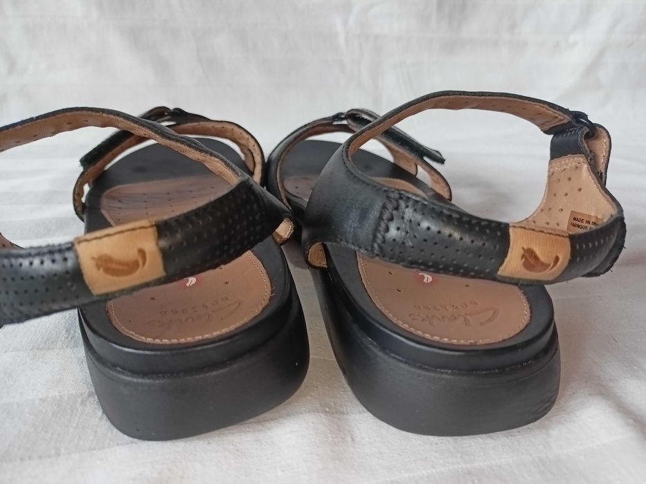 Clarks roz.  41,5 E/ - dł. wkł. 27 cm - skóra- stan bdb